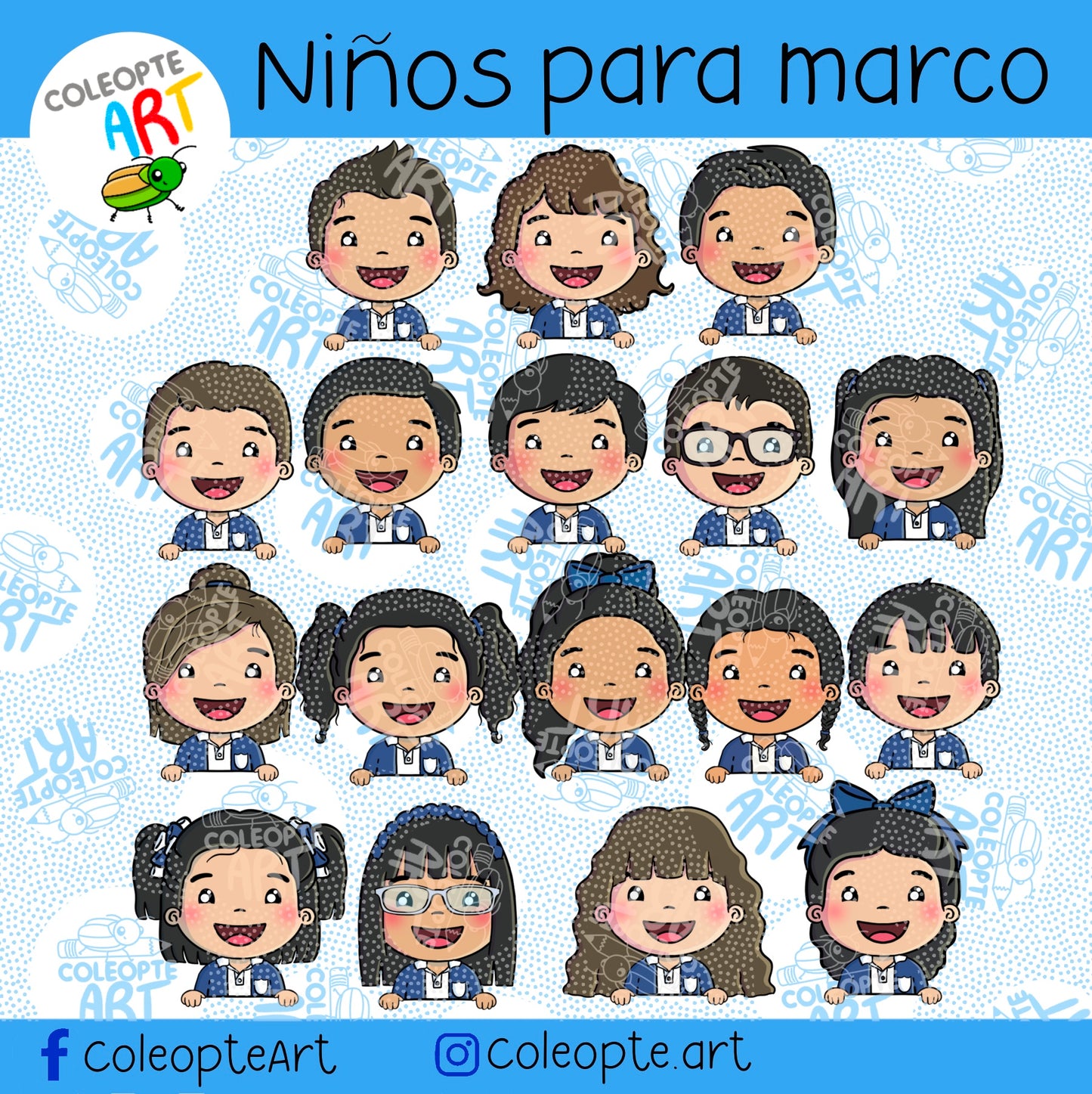 Niños para marco