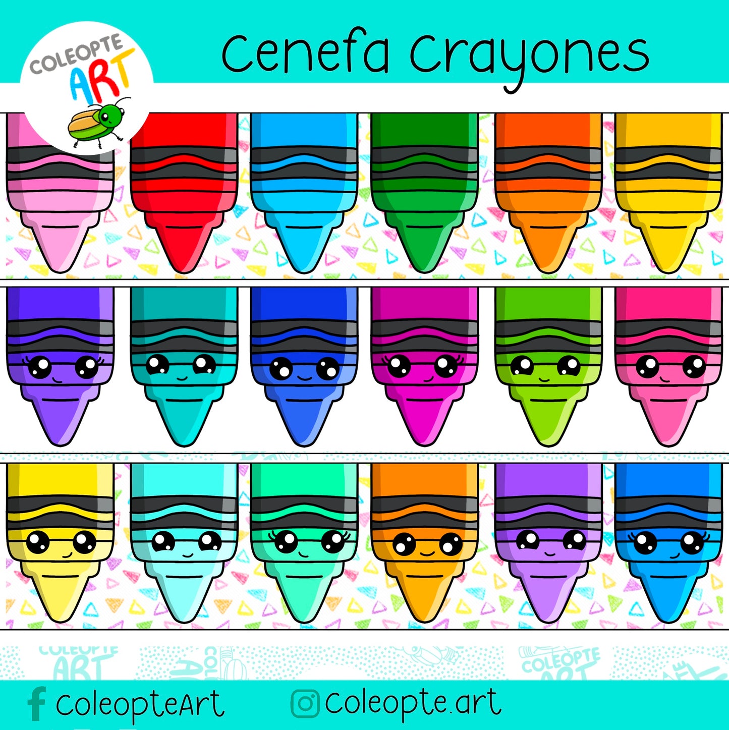 Cenefa crayones